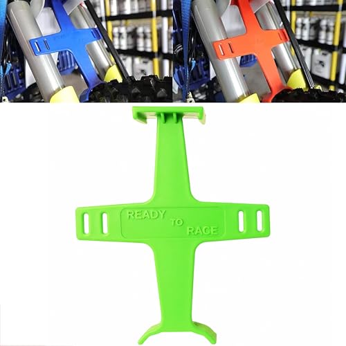 PRO CAKEN 10.6 inch Universal Motorcycle Fork Brace Protection Plastic Fork Support Guard Fork Saver for Most Motorcycles Pit Dirt Bikes Motorcycle Accessories-Green - Image 1