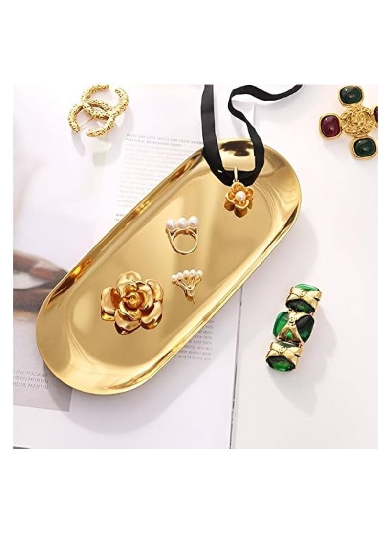3 Golden Serving Tray Different Sizes  - Image 2