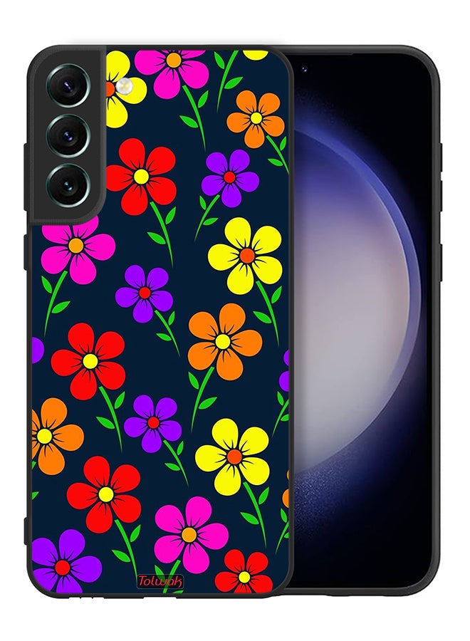 Tolwak Samsung Galaxy S21 5G Protective Case Cover Colorful Flowers - Image 2