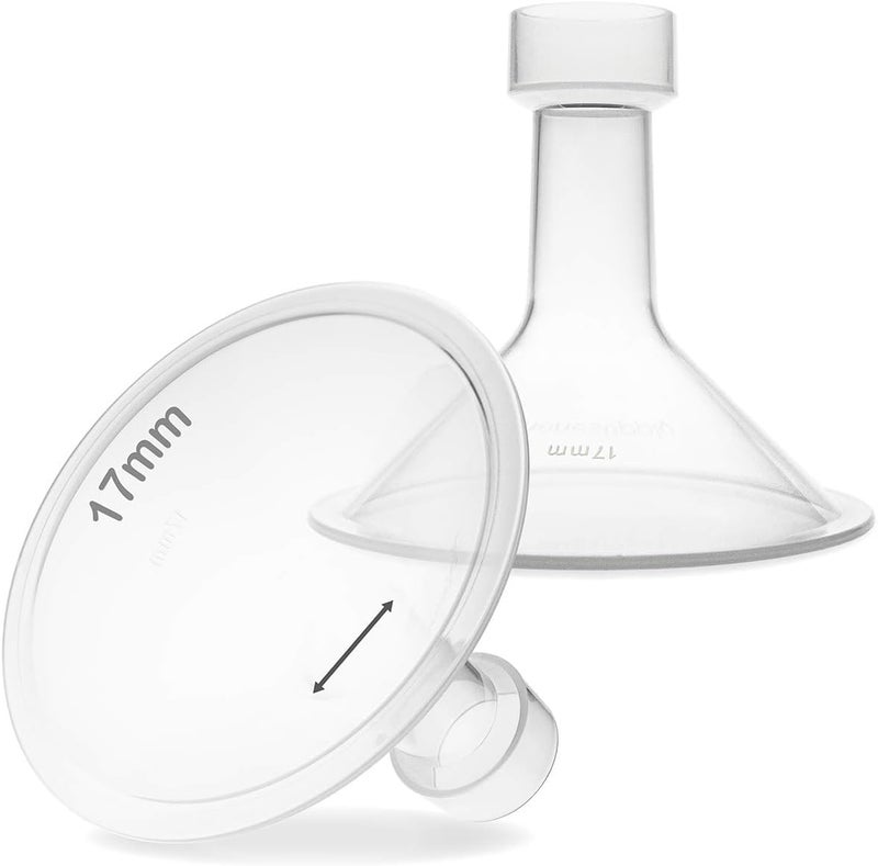 Nenesupply 17mm Flange Compatible with Medela Breast Pump Parts Replacement 17mm Flange for Medela Accessories Compatible with Pump in Style Parts Symphony Swing Harmony Work with Personalfit Flex - Image 1