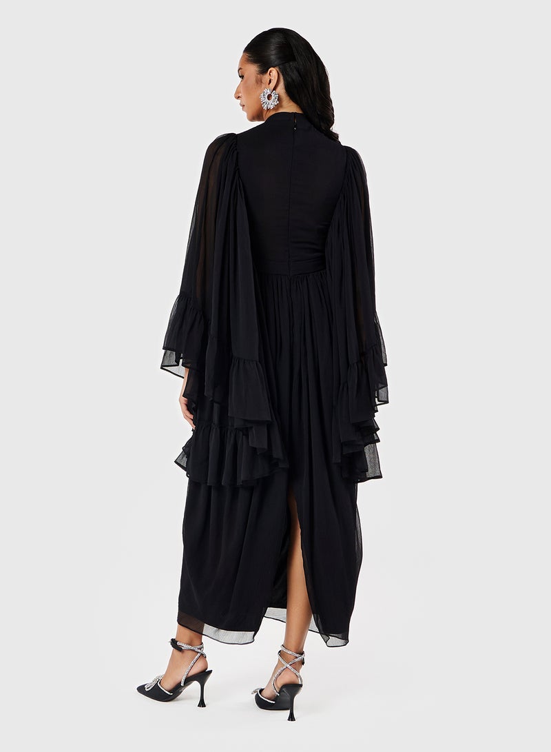 Threadz by Ajooni Layered Chiffon Dress  - Image 2