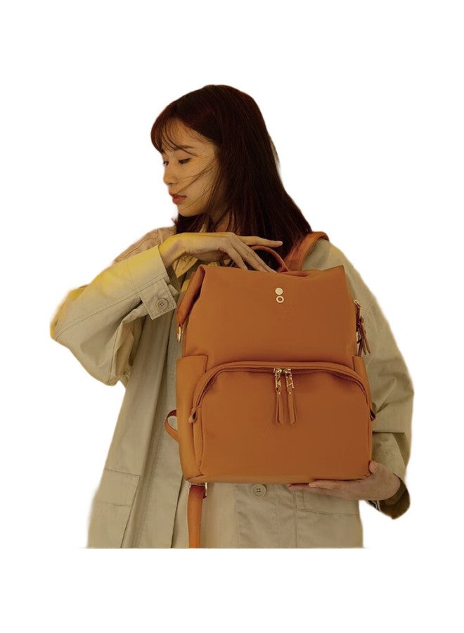 Echolac Backpack For Women, Fashionable Travel Bag, Casual Laptop Bag, Versatile Trendy Bag, Gift For Girlfriend, Ckp2075 Coral Orange - Image 3