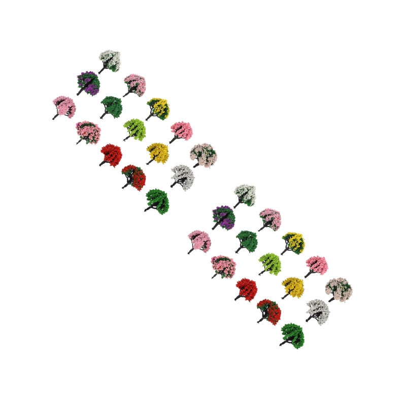 30 pcs Landscape Tree Models Mini Tree Models for DIY Crafts Building - Image 1