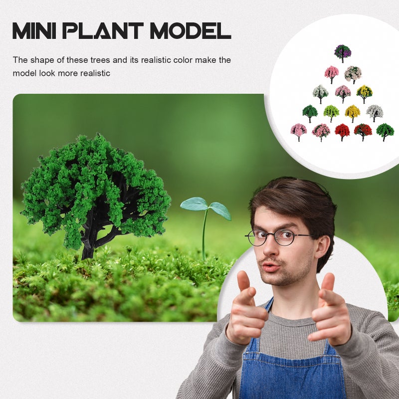 30 pcs Landscape Tree Models Mini Tree Models for DIY Crafts Building - Image 3