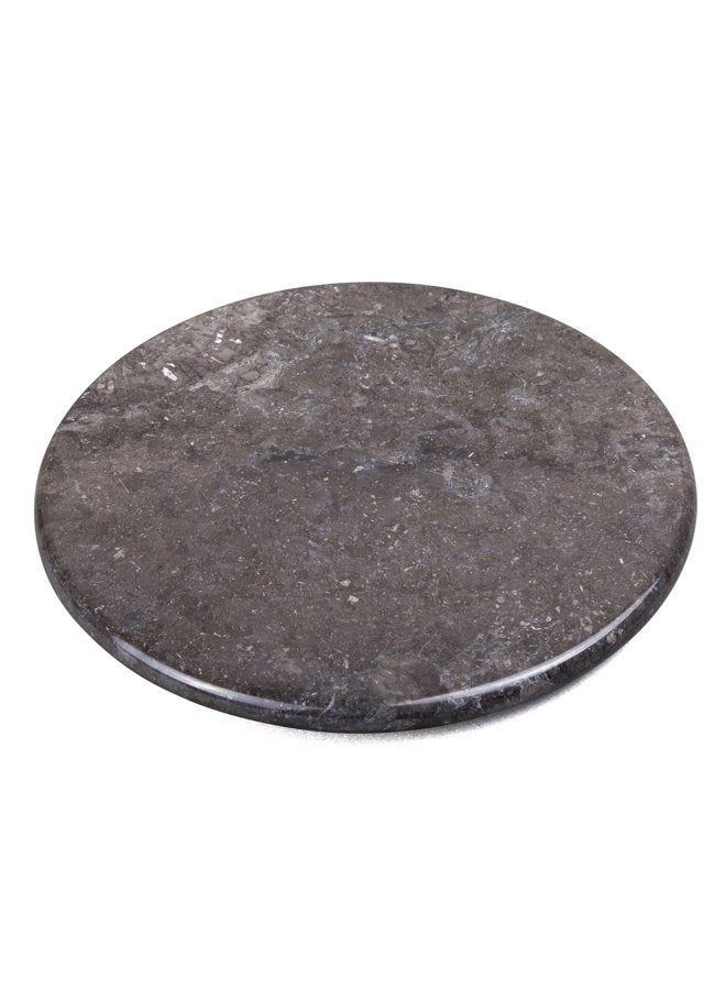 Creative Home Natural Charcoal Marble 12" Diam. Round Trivet Cheese Serving Board - Image 1