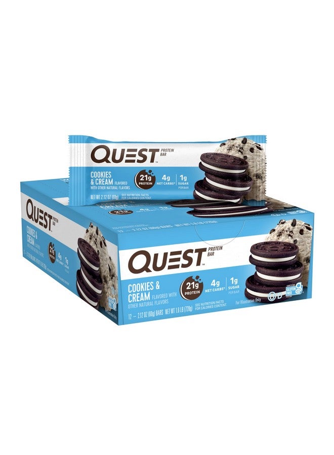 Quest Bar - 60g x 12 (Cookies & Cream) - Image 1