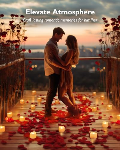 Homemory 72-Pack Novelty Flickering Flameless Tea Lights, 200+Hours Battery Operated, Fake Electric LED Votive Candles for Small Wedding Table Centerpieces, Proposals, Anniversaries - Image 3
