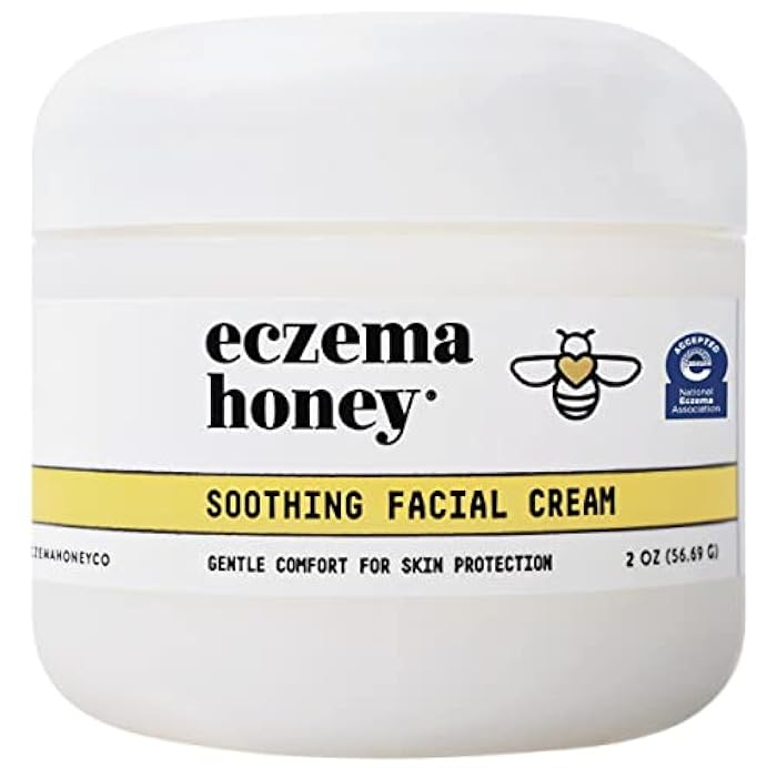 ECZEMA HONEY Soothing Facial Cream - Eczema Lotion for Face, Eyelids, Lips, and More - Natural Dry Skin Repair (2 Oz) - Image 1