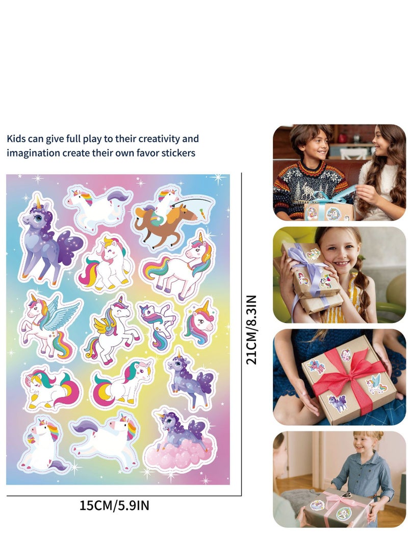 KINGMAZI Unicorn Toys for Girls,Unicorn Gift Box Set for Girls,Girl Gifts with Unicorn Bag Unicorn Notebook And Hairpins,New Year Birthday Children's Day Gifts for Girls﻿ (colourful) - Image 4