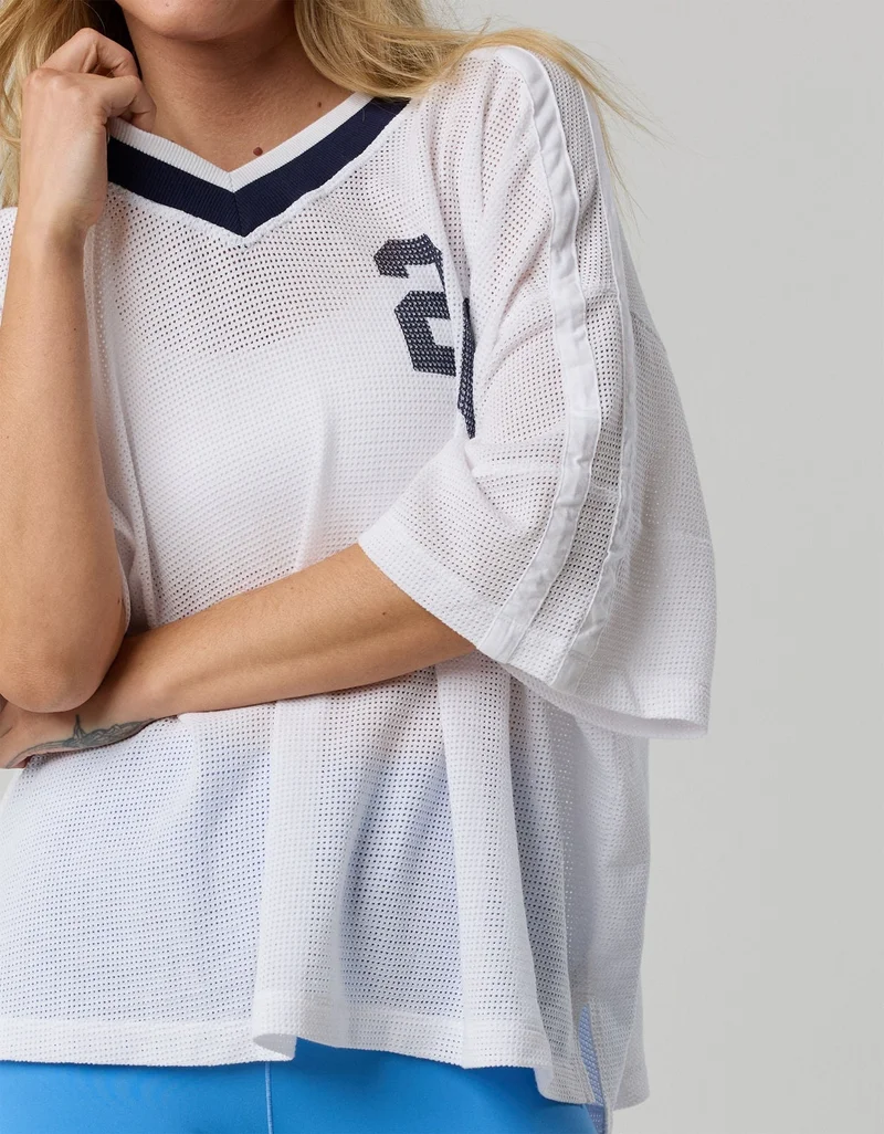 Aerie  OFFLINE By Aerie Mesh Jersey Short Sleeve T-Shirt for Women | Best Price UAE