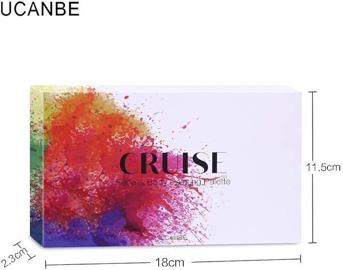 UCANBE 15 Colors Painting Palette Makeup Kit with 10 Pcs Professional Artist Brushes Classic