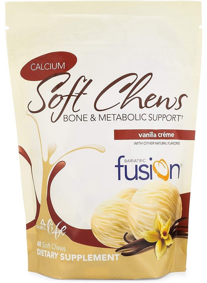 Bariatric Fusion Calcium Citrate & Energy Soft Chew Bariatric Vitamin ; Vanilla Flavored ; Sugar Free ; Bariatric Surgery Patients Including Gastric Bypass And Sleeve Gastrectomy ; 60 Count - Image 1