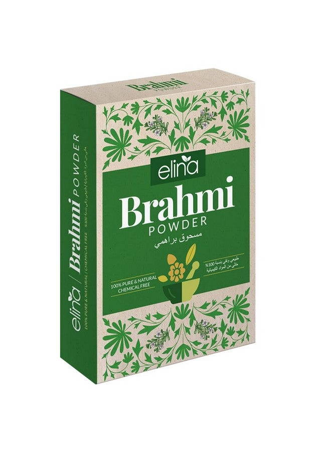 Elina 100Gm Brahmi Powder for Hair | Pure & Natural | Ayurvedic Herbal Powder | Reduces Hair Fall & Boosts Growth | Chemical-Free & Organic (Pack of 1) - Image 1