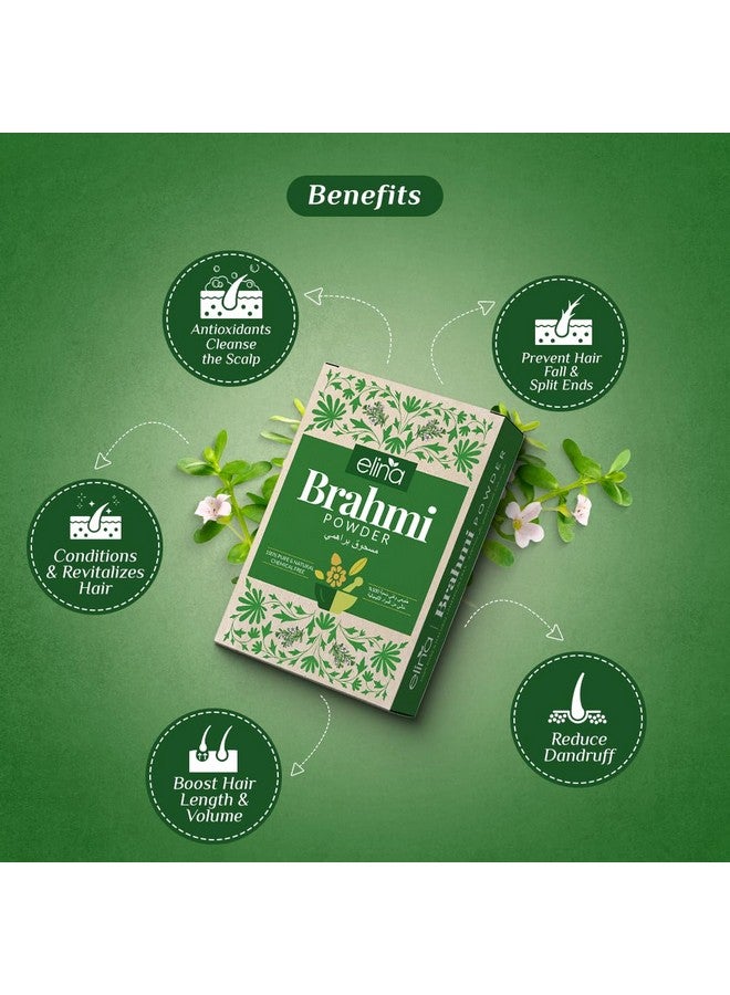 Elina 100Gm Brahmi Powder for Hair | Pure & Natural | Ayurvedic Herbal Powder | Reduces Hair Fall & Boosts Growth | Chemical-Free & Organic (Pack of 1) - Image 4