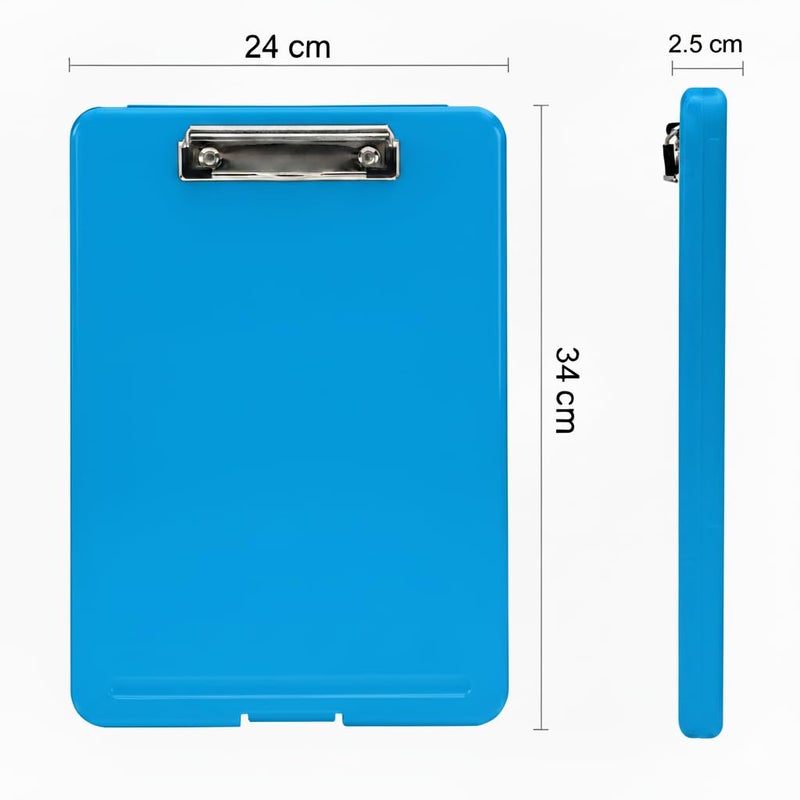 oddpod ™ Praise A4 Clip Pad/Clipboard with Storage Case for Paper and Document Storage 83002 (Blue) - Image 3