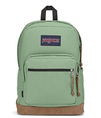JANSPORT حقيبة ظهر جانسبورت رايت باك - حقيبة يومية متينة مع حافظة لابتوب مبطنة بحجم 15 بوصة، حجرة رئيسية واسعة وجيب مدمج لزجاجة الماء - لودن فروسٹ - Image 3