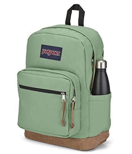 JANSPORT حقيبة ظهر جانسبورت رايت باك - حقيبة يومية متينة مع حافظة لابتوب مبطنة بحجم 15 بوصة، حجرة رئيسية واسعة وجيب مدمج لزجاجة الماء - لودن فروسٹ - Image 5