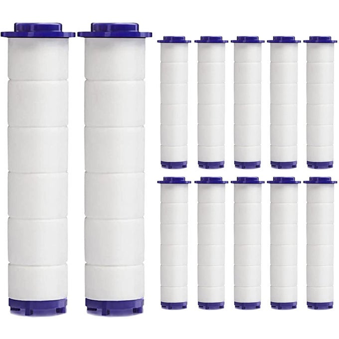 HIGH PRESSURE HANDHELD TURBO FAN SHOWER HEAD PPCOTTON FILTER CARTRIDGE37IN DETACHABLE PROPELLER HYDRO JET SHOWER HEAD FILTERSET OF 12
