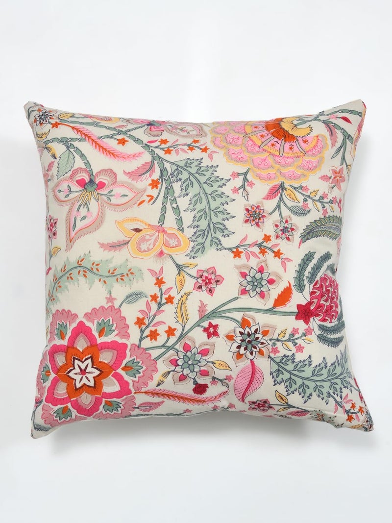 Clasiko Cotton Cushion Covers Set of 5; 22x22 Inches; Autumn Sedum - Image 5