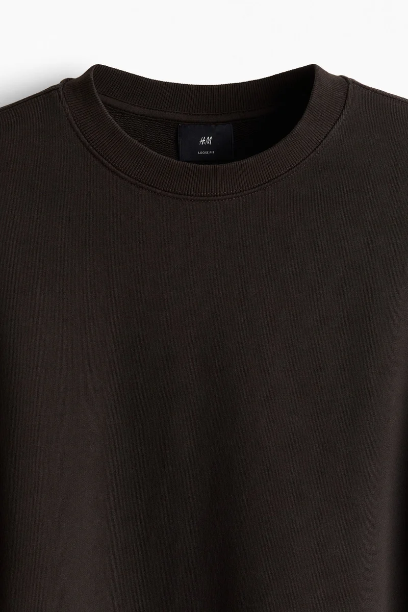 اتش اند ام Loose Fit Washed Cotton Sweatshirt