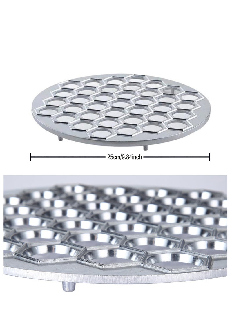 Generic 37 Holes Maker Mould, Dumplings Ravioli Mould, Aluminium Alloy, for DIY Cooking, Family Celebrations, Parties and Picnics  - Image 2