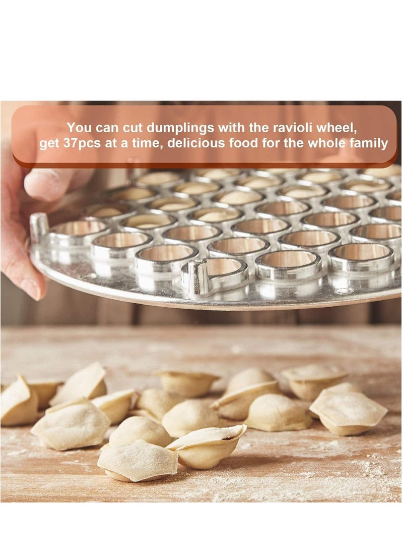 Generic 37 Holes Maker Mould, Dumplings Ravioli Mould, Aluminium Alloy, for DIY Cooking, Family Celebrations, Parties and Picnics  - Image 3