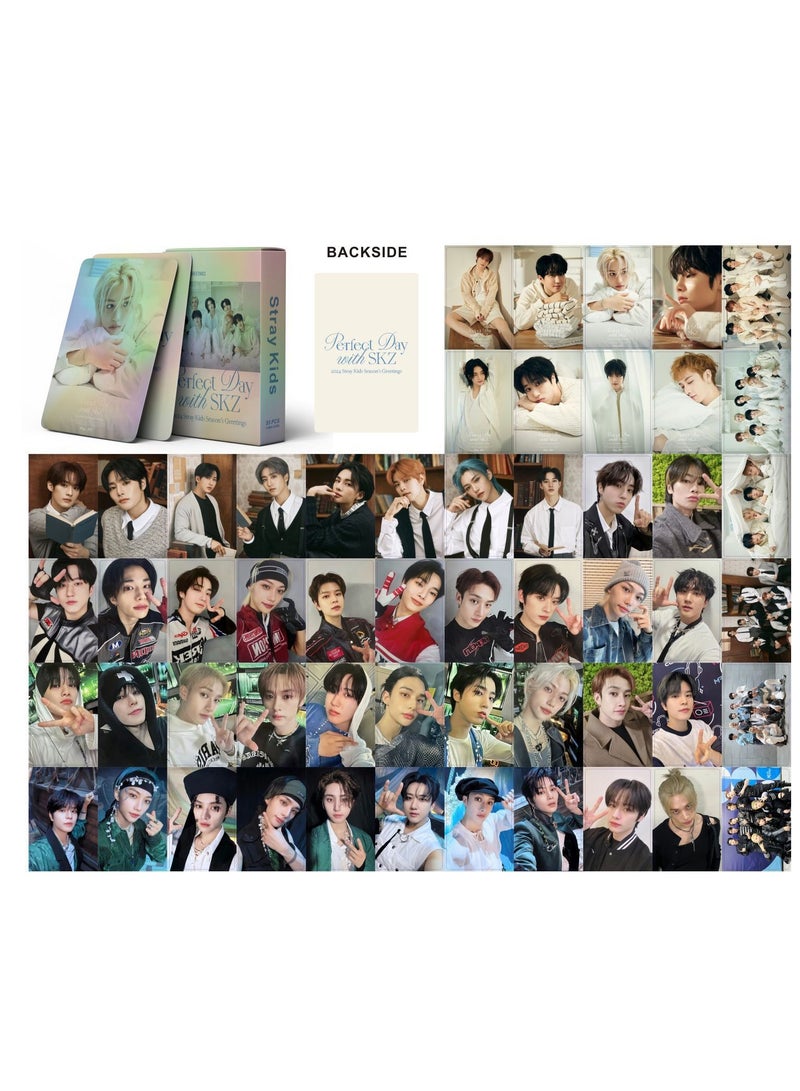 NIBEMINENT 55 Pcs Kpop Stray Kids Perfect Day Lomo Cards Card For Fans Collection Gifts - Image 1