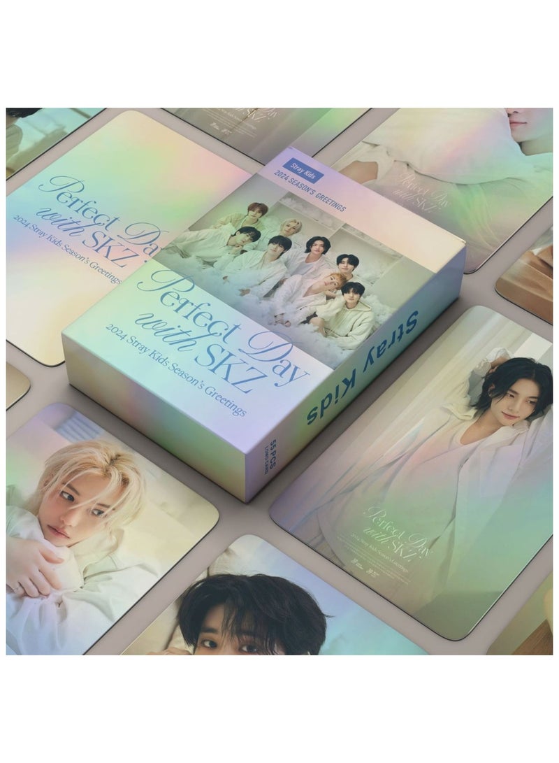 NIBEMINENT 55 Pcs Kpop Stray Kids Perfect Day Lomo Cards Card For Fans Collection Gifts - Image 2