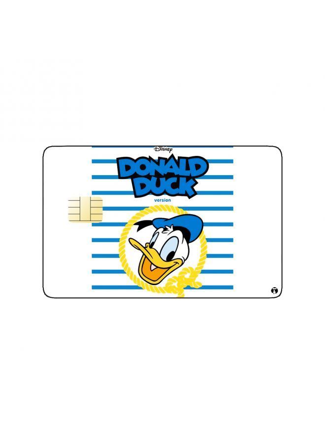 RKN PRINTED BANK CARD STICKER Animation Donald Duck By Disney - Image 1