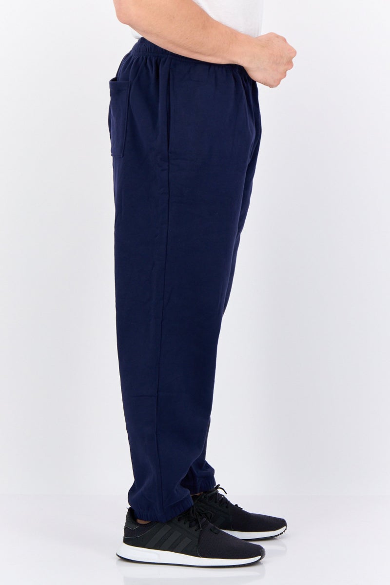 GAP Men Regular Fit Plain Jogger Pants, Navy Blue - Image 2