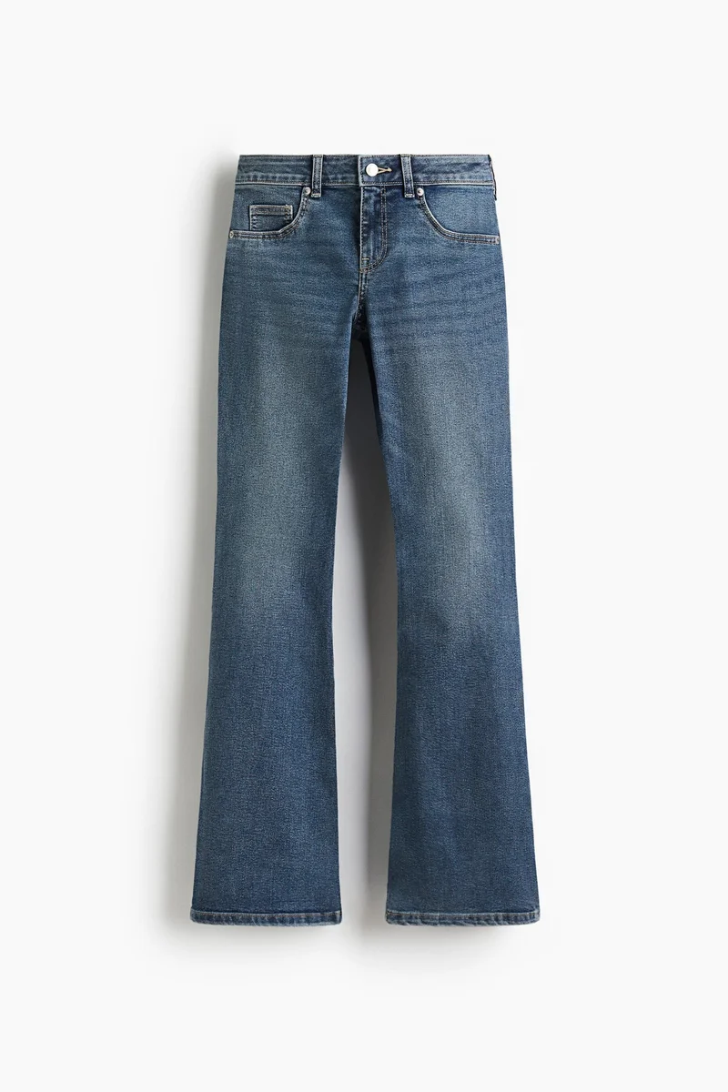 اتش اند ام جينز بقصة حافة واسعة وخصر منخفض