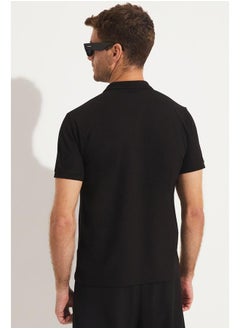 June Men Regular Fit 100% Cotton Polo Neck T-Shirt Black - pzsku/ZAC0A45B9D278C593B3ACZ/45/_/1724671514/9294b115-16a6-45ff-ac61-0b2088b04dbc