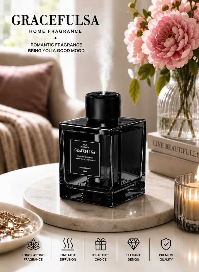 ELTRAZONE 500ml Glass Aromatherapy Aroma Diffuser for Home, Office, Bedroom, Living Room - Image 4