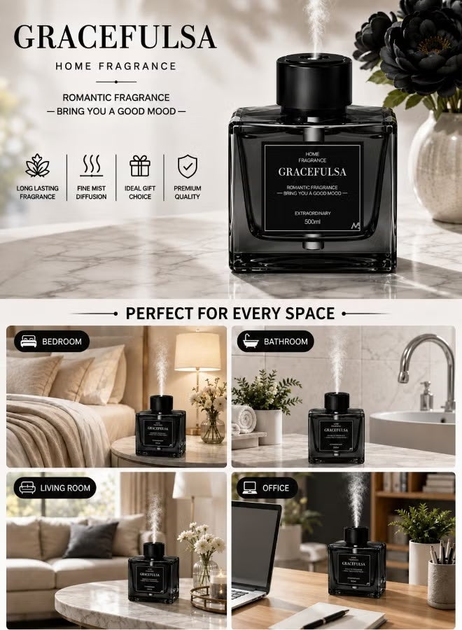 ELTRAZONE 500ml Glass Aromatherapy Aroma Diffuser for Home, Office, Bedroom, Living Room - Image 3