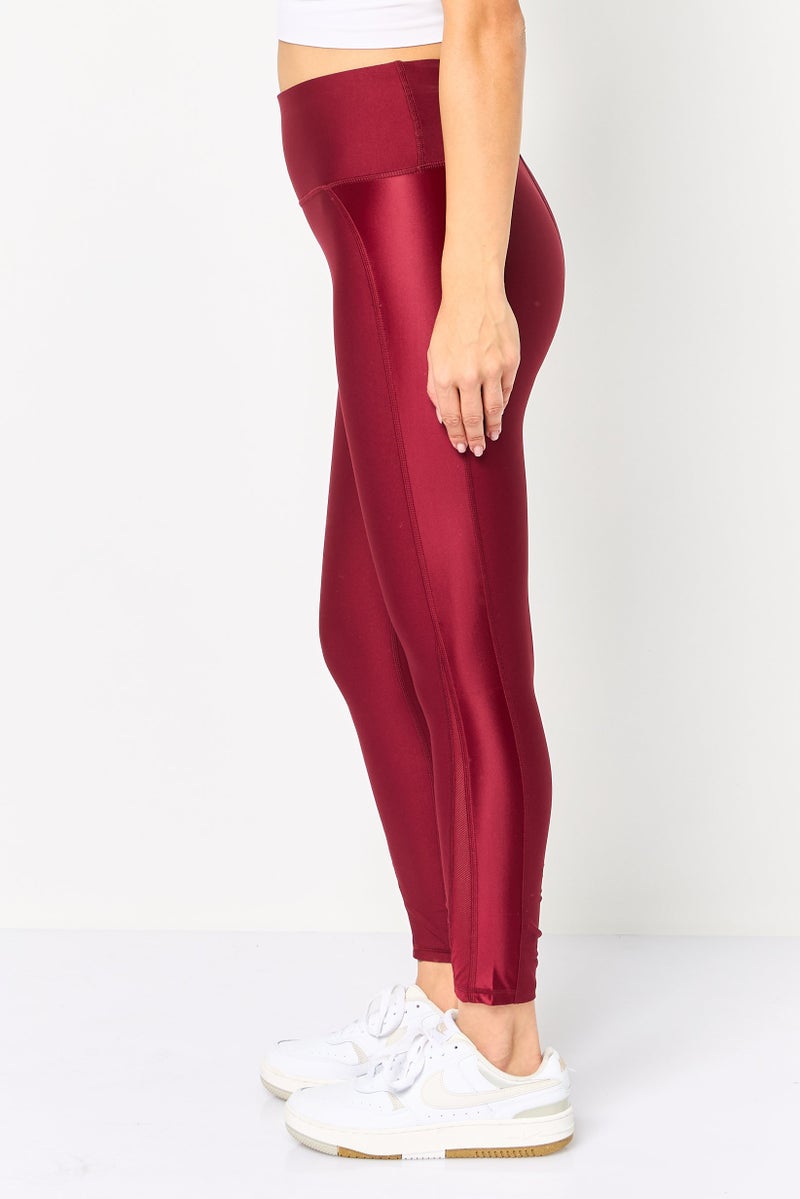 UNDER ARMOUR سراويل ليغينغ رياضية نسائية مناسبة للتدريب، مارون - Image 4