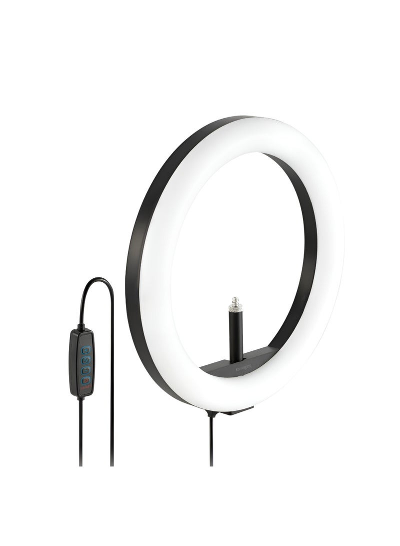 13-inch Ring Light Model M-330 with Mobile Holder, White and Yellow LED Lighting, 3 Professional Color Temperatures for Live Streaming, Selfies, and Beautification, USB Charging - Image 2