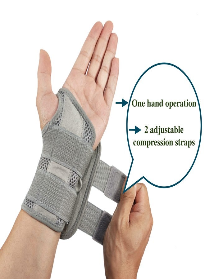 NAGSOFE Wrist Brace for Carpal Tunnel Relief Night Support, Hand Brace with 2 Stays for Women Men, Adjustable Wrist Support Splint for Right Left Hands for Tendonitis, Arthritis, Sprains - Image 5