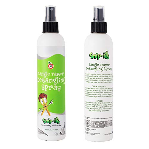 Snip-its Tangle Tamer Hair Detangler Spray for Kids 10oz | Leave-in Conditioner Spray – Curly or Straight - Anti-Static Formula - Made in USA, All-Natural Ingredients | Salon Quality. Kid Friendly. - Image 1
