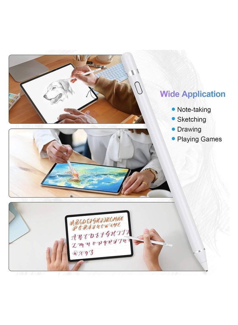 Gravity Compatible for iPad Pro 11 & 12.9 inch, iPad 8th/7th/6th Gen, iPad Air 4th/3rd Gen,iPad Mini 5th Gen, Stylus Pen for Apple iPad with Palm Rejection, Active Pencil - Image 5