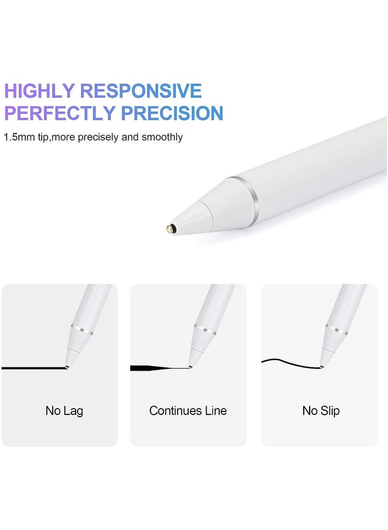 Gravity Compatible for iPad Pro 11 & 12.9 inch, iPad 8th/7th/6th Gen, iPad Air 4th/3rd Gen,iPad Mini 5th Gen, Stylus Pen for Apple iPad with Palm Rejection, Active Pencil - Image 3