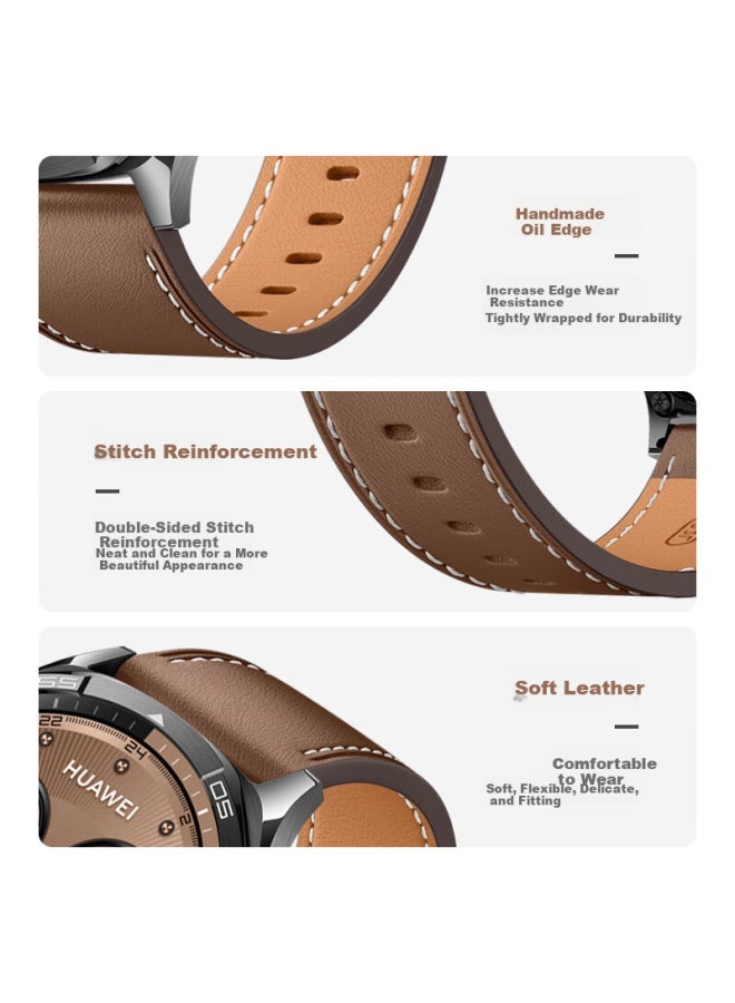 Tinker Xiao Pi Jiang Genuine Leather Watch Band For Huawei Watch Gt5 Pro/gt4/gt3 Pro New Button-style Quick Release Watch Band For Watch4 Pro/3, Honor, Xiaomi Watch - Image 5