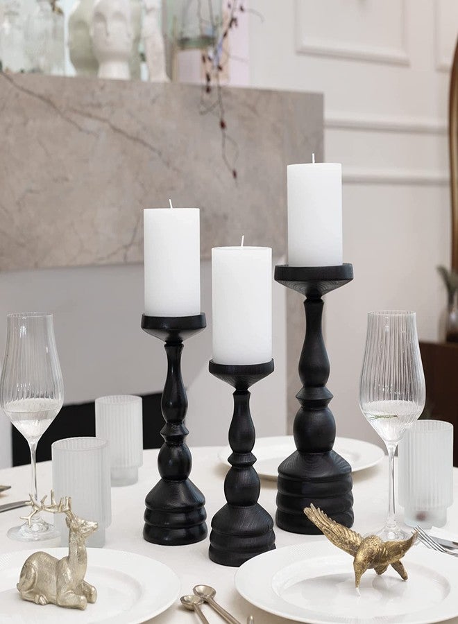 FIRSTROW First Row Aromatic Fables Scented Pillar Candle Set of 3 | Decorative Rustic Candles Natural Scented and No Drip Candles | Ideal for Wedding, Home Decor and Gifting (4x2.25 inch, White) - Image 1