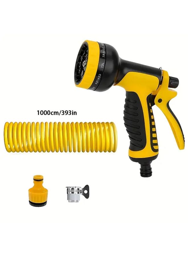 393 7 Inch Retractable Water Pipe Tool Set High Pressure Car Cleaning Gun Garden Hose Nozzle - Image 3