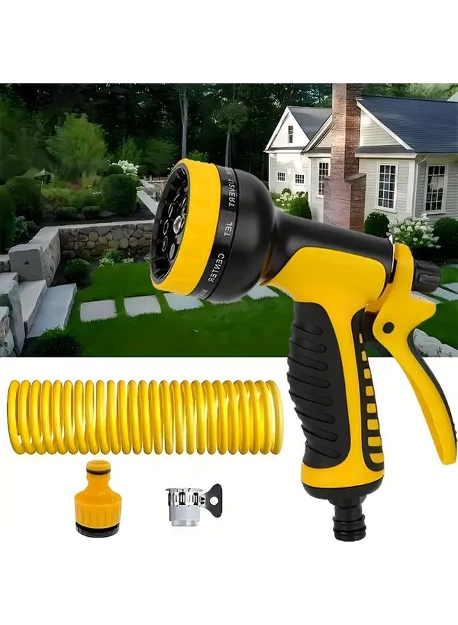 393 7 Inch Retractable Water Pipe Tool Set High Pressure Car Cleaning Gun Garden Hose Nozzle - Image 4