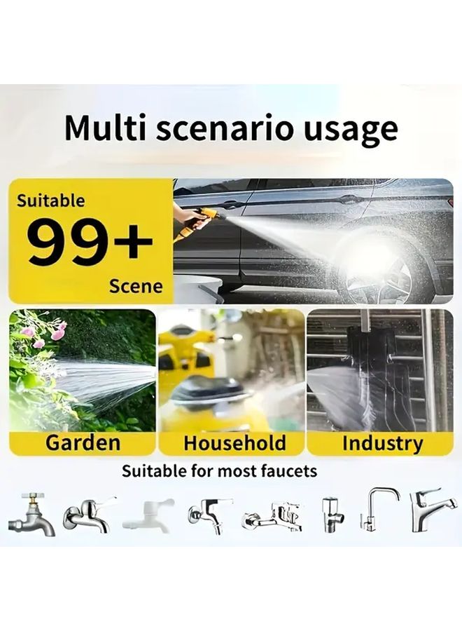 393 7 Inch Retractable Water Pipe Tool Set High Pressure Car Cleaning Gun Garden Hose Nozzle - Image 5