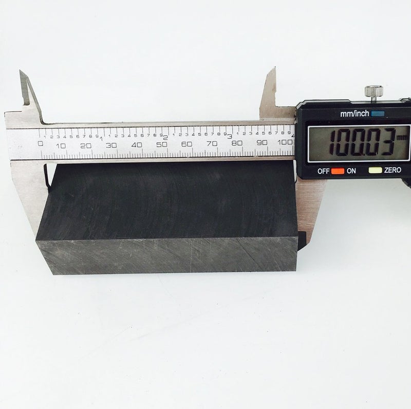 OTOOLWORLD 99.9% Purity Graphite Ingot Block EDM Graphite Plate Milling Surface (100MMx50MMx25MM) - Image 2