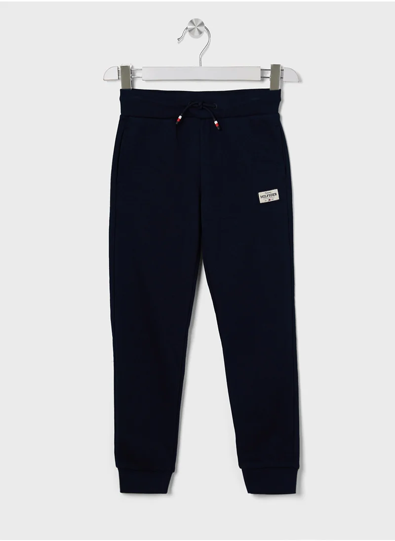 TOMMY HILFIGER Youth Monotype 1985 Label Logo Sweatpants