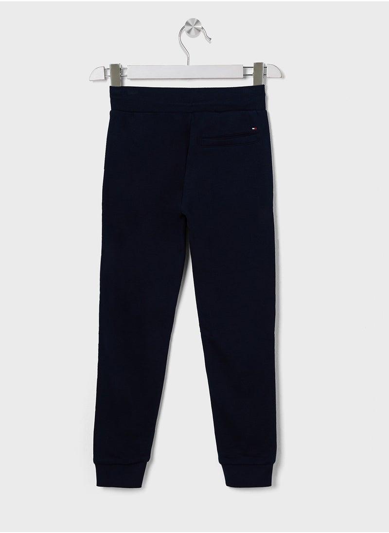 TOMMY HILFIGER Youth Monotype 1985 Label Logo Sweatpants  - Image 2