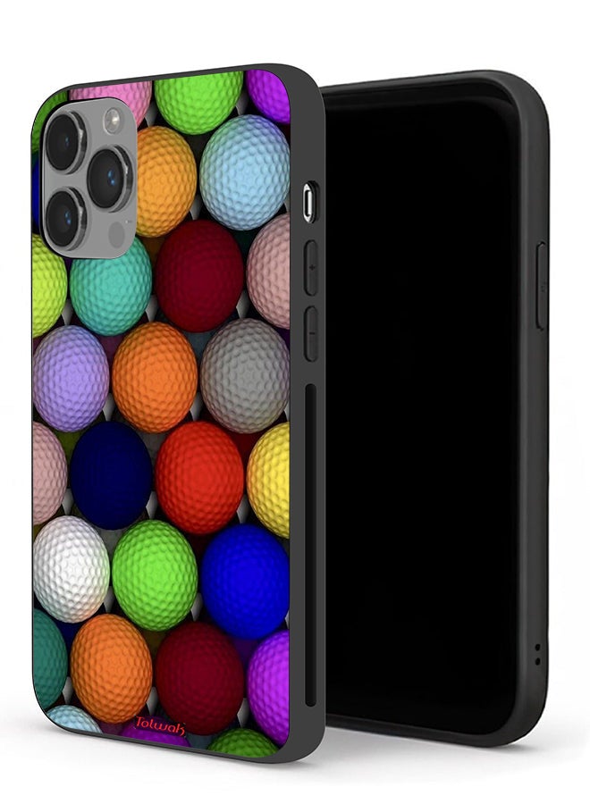 Tolwak Apple iPhone 14 Pro Protective Case Balls Abstract Art - Image 1