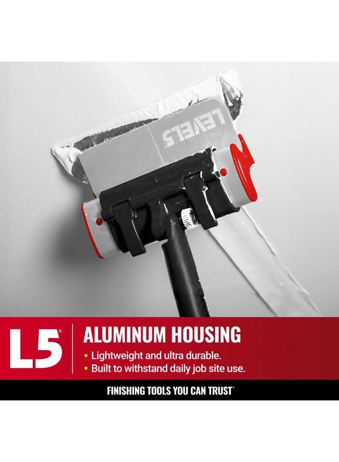 Level-5 LEVEL5 7" Skimming Blade | Smoothing/Knock-Down Knife | Extruded Aluminum & European Stainless Steel Construction | High-Impact End Caps | Sheetrock Drywall Gyprock Wall-Board Plasterboard | 4-907 - Image 3